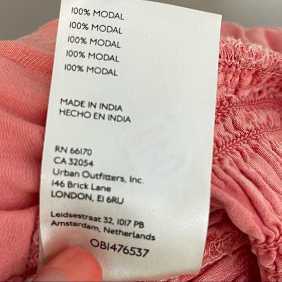 ANTHROPOLOGIE Pilcro Ruffled Ruched Slinky Tube Top in Coral - Picture 10 of 11